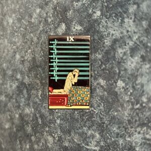 Tarot 9 of Swords Enamel Pin